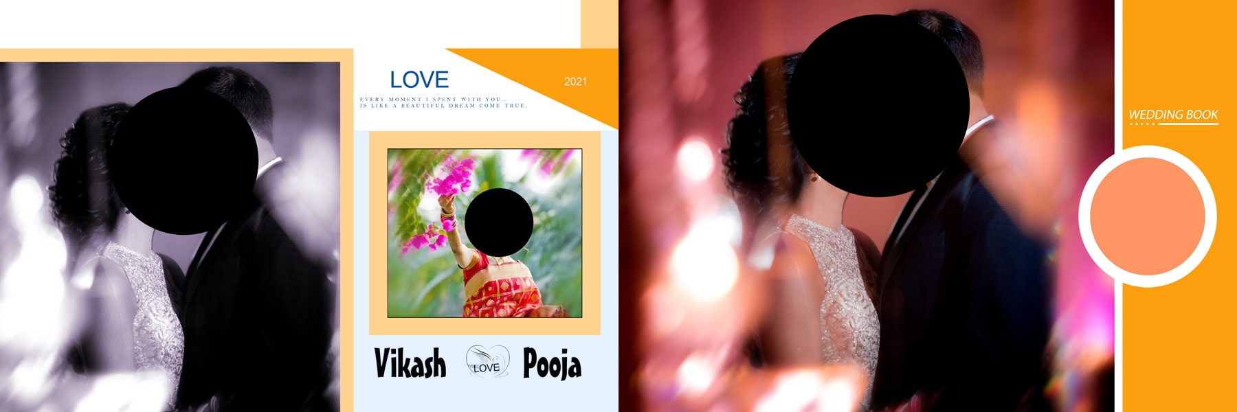 01 2021 pre wedding album design 12x36 psd