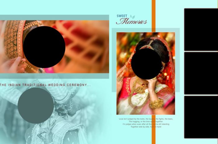 wedding album template Vidhi Page 12×36 Psd File Free Download