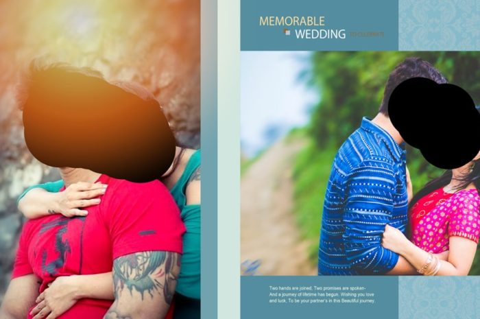 Pre wedding album template 12×36 Psd File Free Download 5