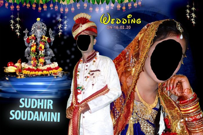 Indian wedding album design PSD Template 12×36
